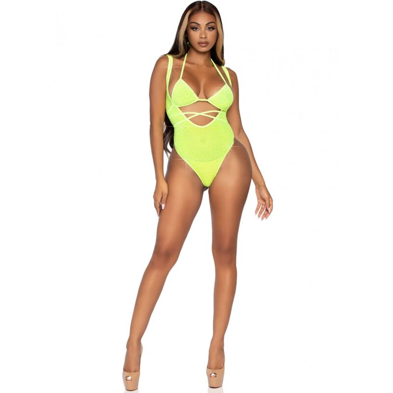 LEG AVENUE - BIKINI TOP EN BODYSUIT ONE SIZE