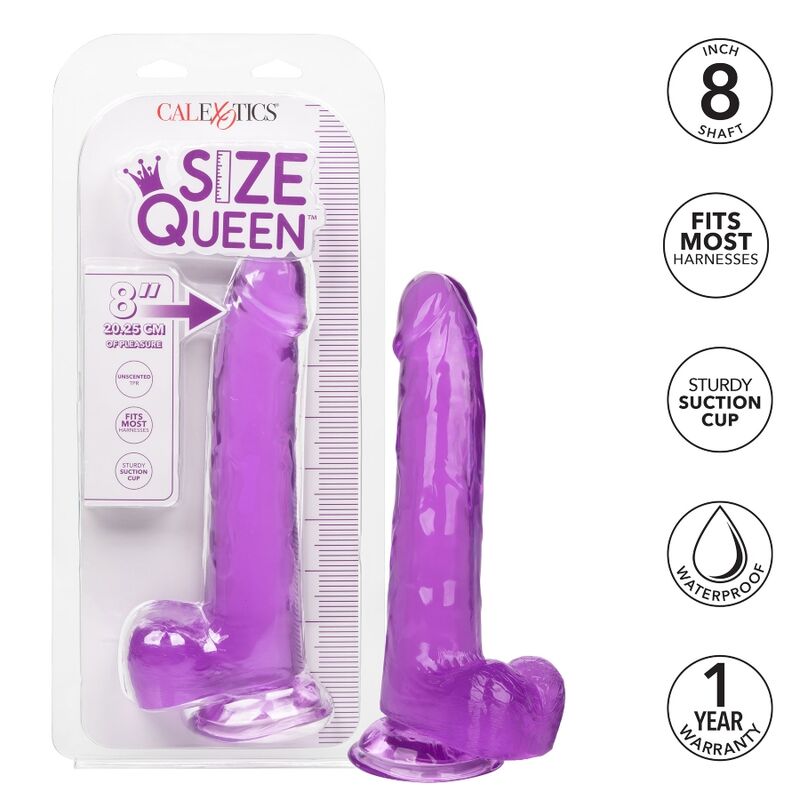 CALEXOTICS - GODEMICHET TAILLE QUEEN VIOLET 20,3 CM