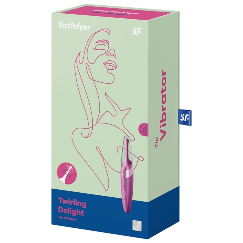 SATISFYER - VIBRATEUR À EMBOUT CLITULAIRE TWIRLING DELIGHT VIOLET