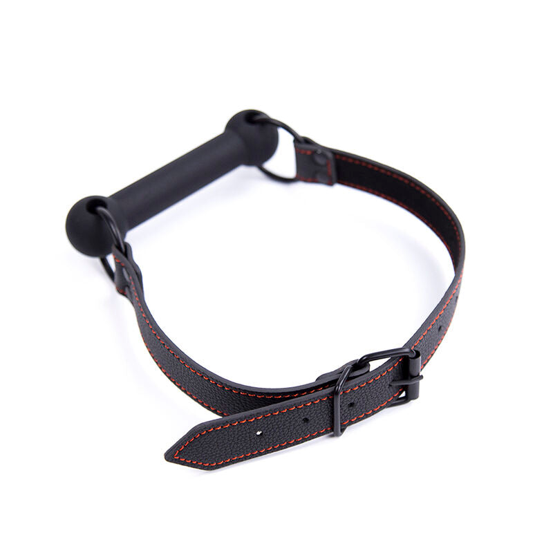 OHMAMA FETISH - Кляп из кости с полиуретановым ремешком