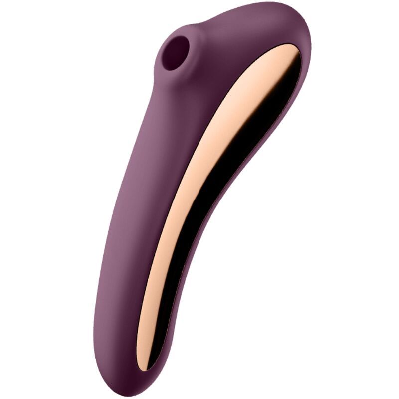 SATISFYER - DUAL KISS AIR PULSE VIBRATOR WIJN ROOD