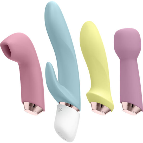 SATISFYER - ENSEMBLE DE VIBRATEURS ET DE PULSIONS D'AIR MARVELOUS FOUR