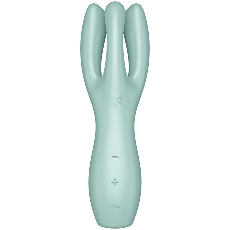 SATISFYER - VIBRATEUR À TROIS ROSE