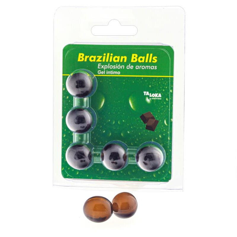 TALOKA - 5 BRAZILIAANSE BALLEN CHOCOLADE INTIEME GEL