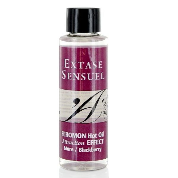 EXTASE SENSUAL - Huile de massage à effet chauffant aux phéromones de mûre 100 ml