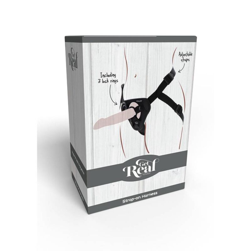 GET REAL - STRAP-ON HARNAS ZWART