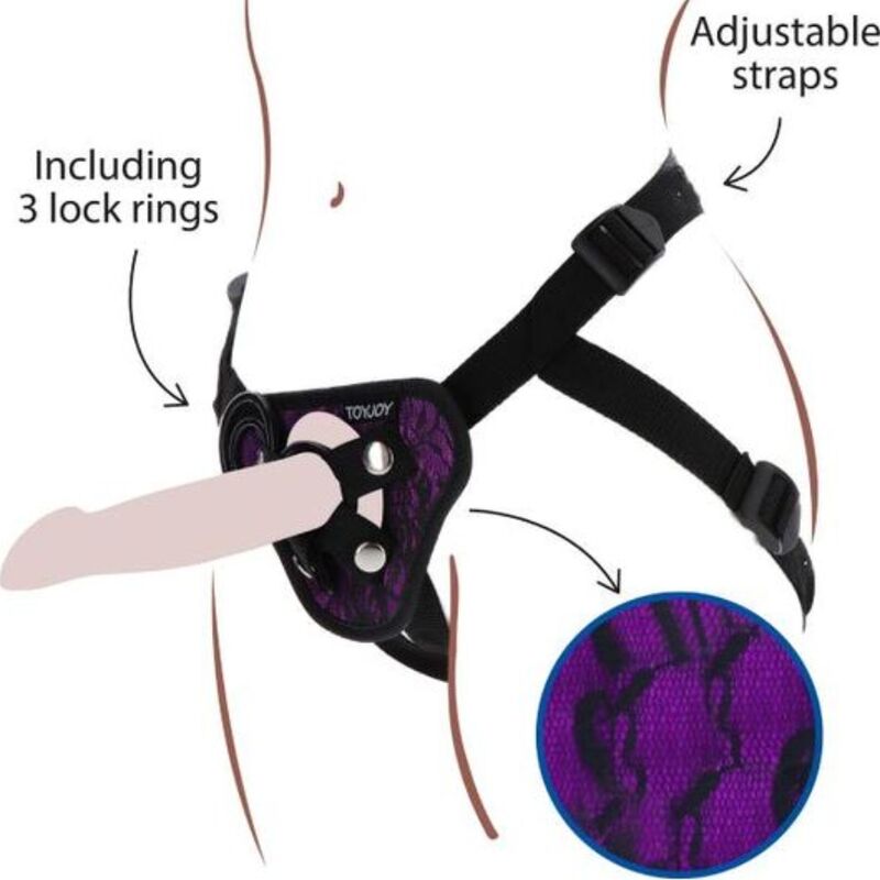 GET REAL - HARNAIS À LACETS VIOLET