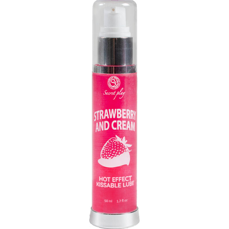SECRETPLAY - LUBRIFIANT 2-en-1 EFFET CHAUD FRAISE & CRÈME 50 ML