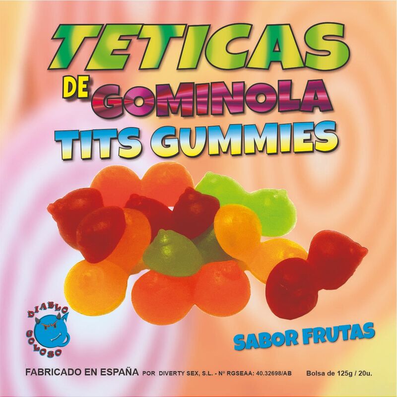 DIABLO GOLOSO - GEASSORTEERDE GLANZENDE GUMMY SPEENJES