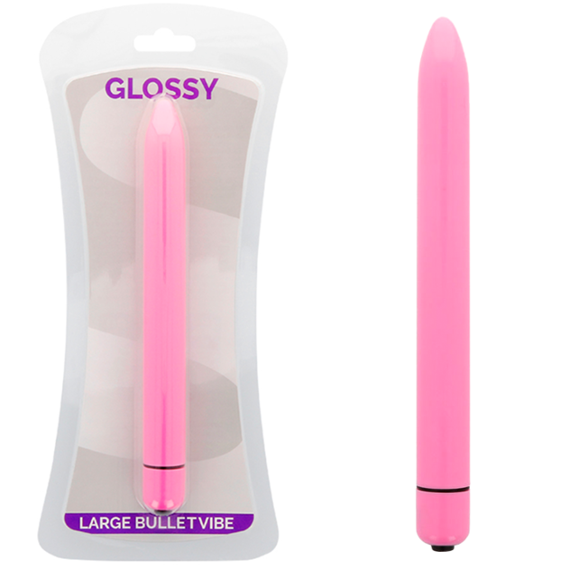 GLOSSY - VIBRATEUR FIN ROSE PROFONDE