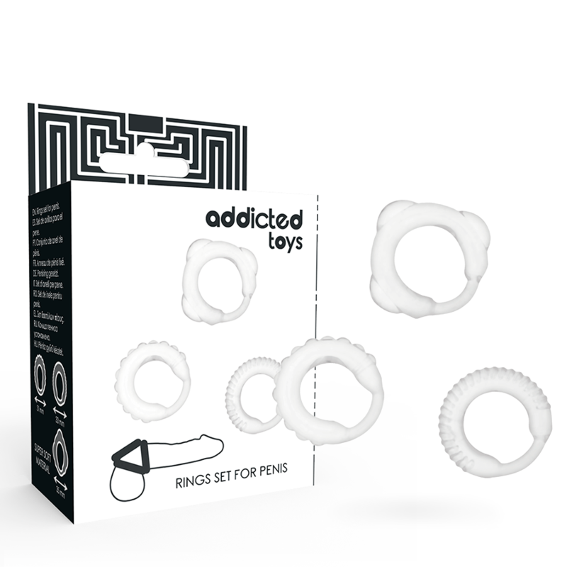 ADDICTED TOYS - C-RING SET DOORZICHTIG
