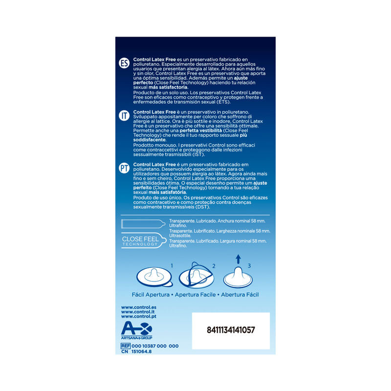 CONTROL - GRATIS ZONDE LATEX CONDOOMS 5 STUKS