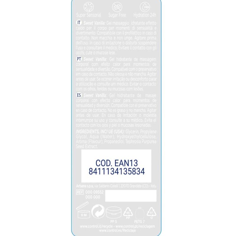 CONTROL - 2 EN 1 MASSAGE & PLAISIR MADAGASCAR DOUCEUR 200 ML