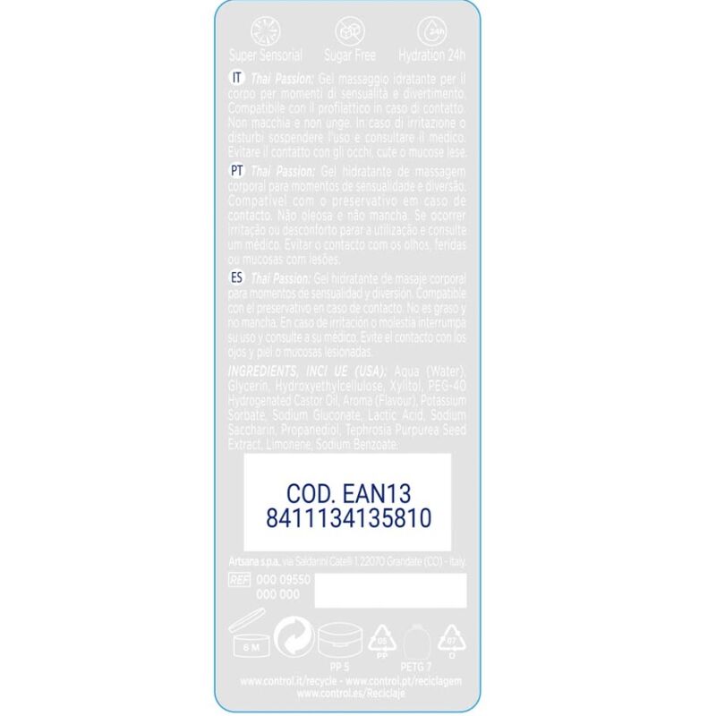 CONTROL - 2 EN 1 MASSAGE & PLAISIR PASSION THAÏLANDAISE 200 ML