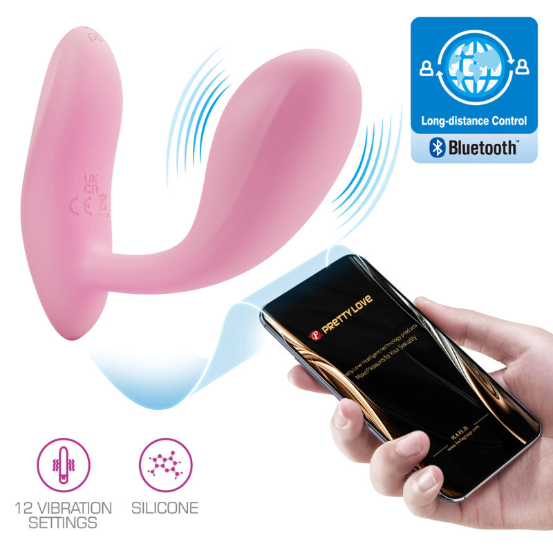 PRETTY LOVE - BAIRD G-SPOT 12 VIBRATIONS RECHARGEABLE ROSE APPLICATION