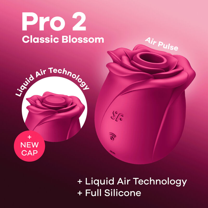 SATISFYER - AIR PULSE PRO 2 KLASSIEKE BLOESEM VIBRATOR