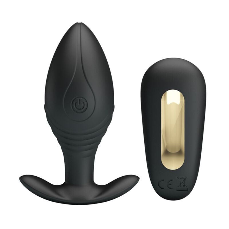 PRETTY LOVE - REGINA ANAAL PLUG OPLAADBARE VIBRATOR ZWART