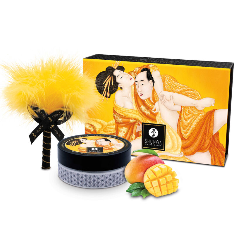SHUNGA - EETBARE MASSAGEPOEDERSET MANGO