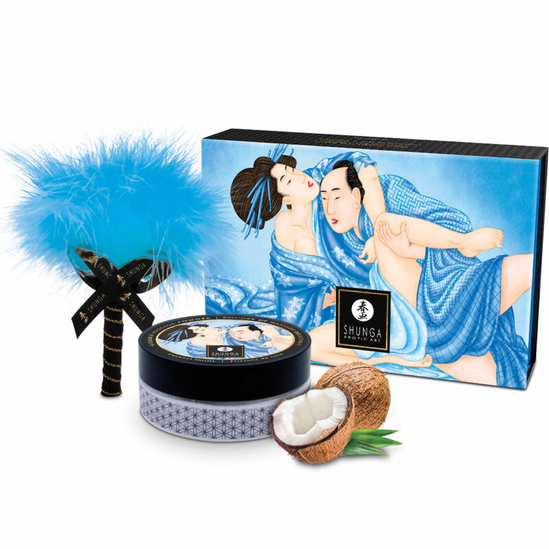 SHUNGA - EETBARE KOKOS MASSAGEPOEDER KIT