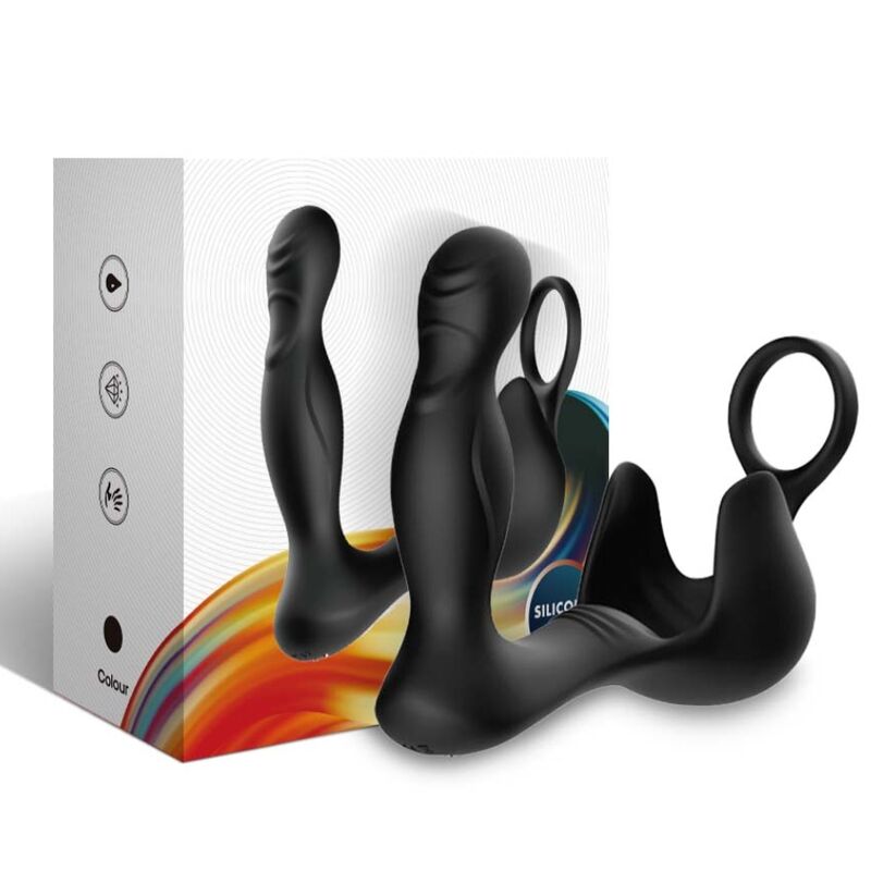 ARMONY - VIBRATEUR SURROUND ANAL & STIMULATEUR TESTICULOS & ANNEAU AVEC TÉLÉCOMMANDE NOIR