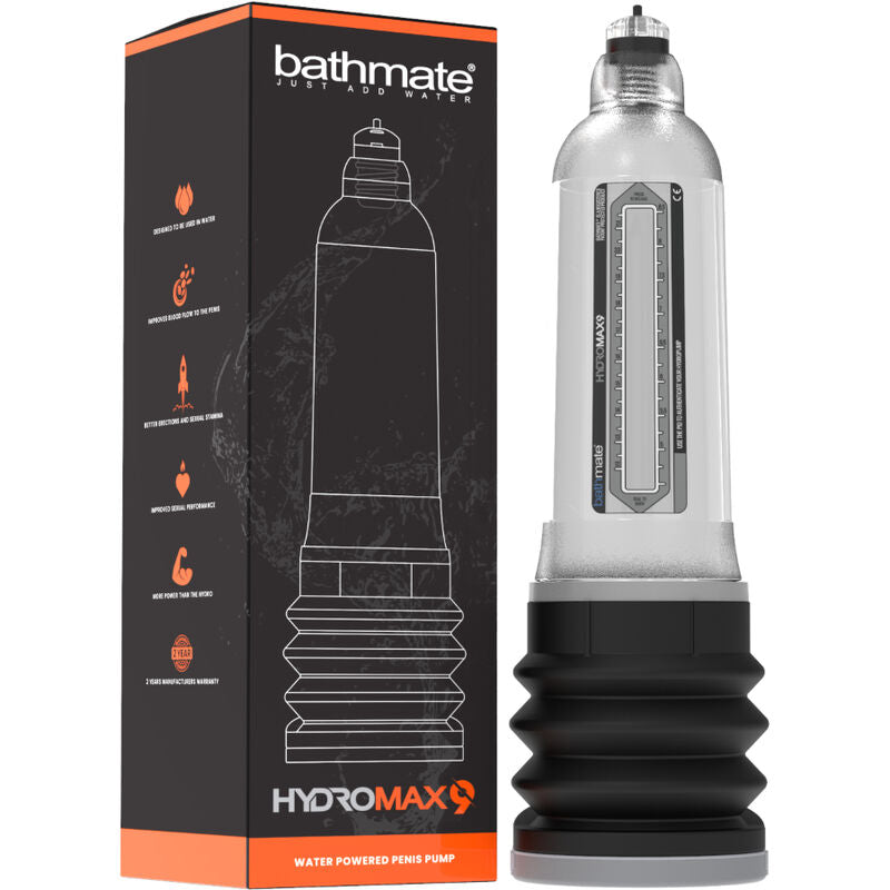 BATHMATE - POMPE TRANSPARENTE HYDROMAX 9 POUR AGRANDIR LA DIMENSION DU PÉNIS
