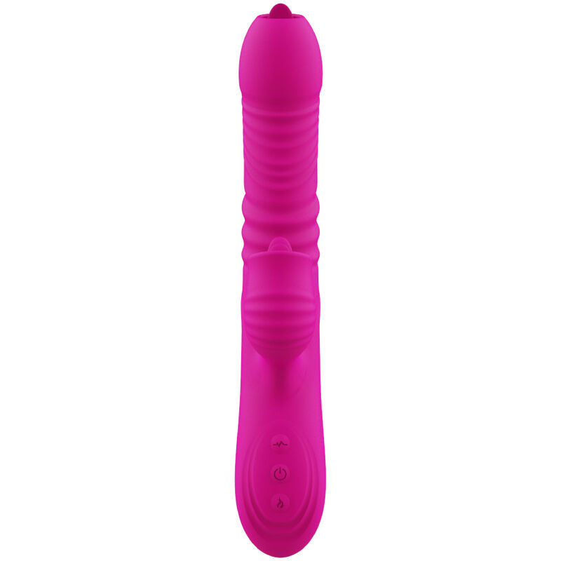 ARMONY - FANNY VIBRATEUR MULTIFONCTION À DOUBLE LANGUE EFFET CHALEUR FUCHSIA