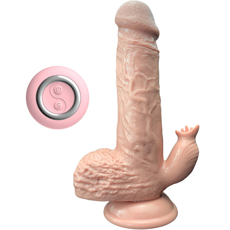 ARMONY - REALISTISCHE VIBRATOR & STUWENDE DILDO MET TONGSTIMULATOR 19 CM