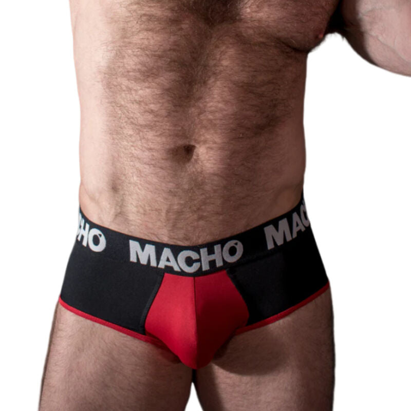 MACHO - MS26N SLIP ZWART/ROOD M