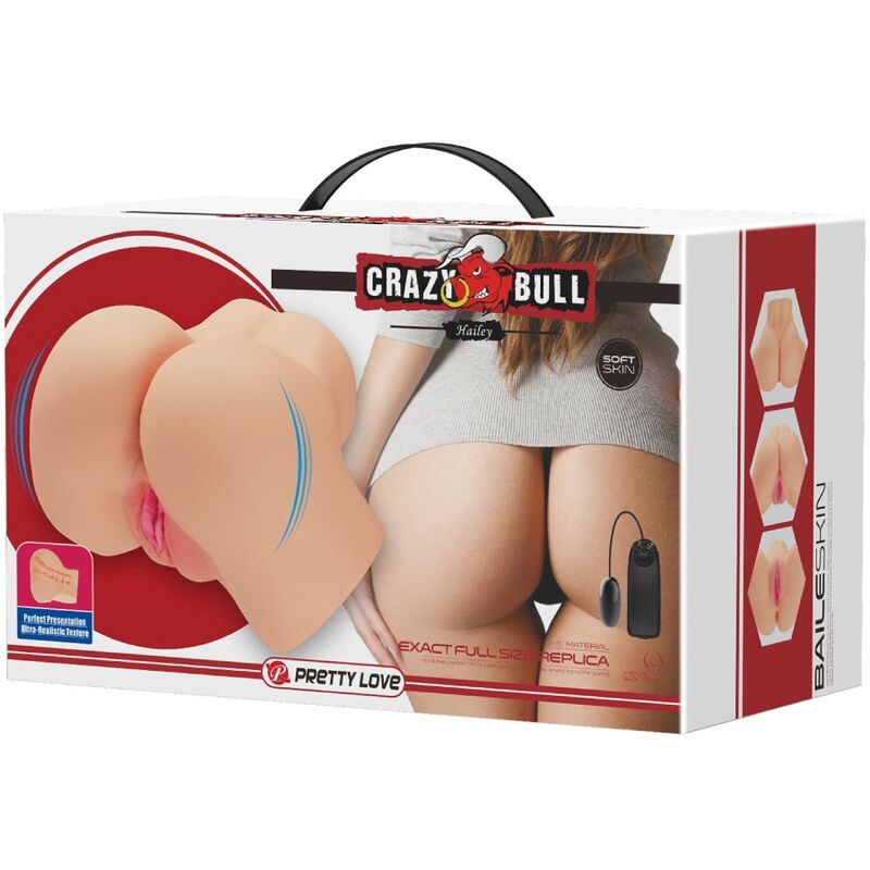 CRAZY BULL - REALISTISCHE VAGINA EN ANUS HAILEY VIBRATOR