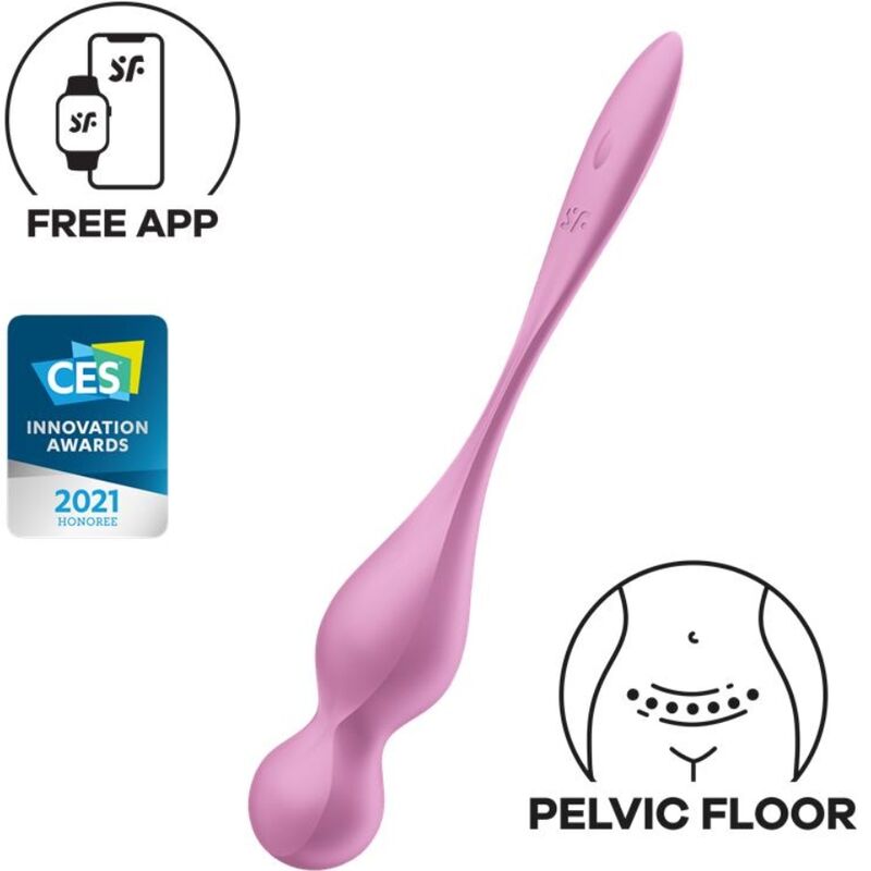 SATISFYER - LOVE BIRDS VIBRERENDE KEGELBALLEN ROZE