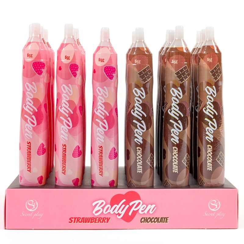 JEU SECRET - PRÉSENTOIR POUR STYLOS CORPORELS 24 UNITÉS