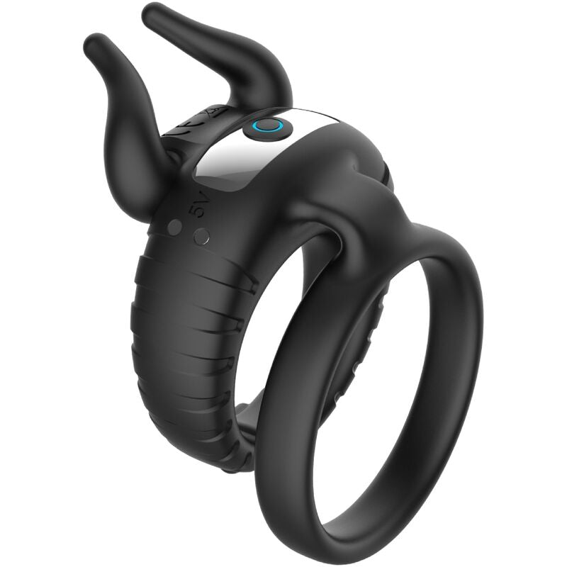 ARMONY - VIBRATEUR BULL'S PASION RING 10 VITESSES NOIR
