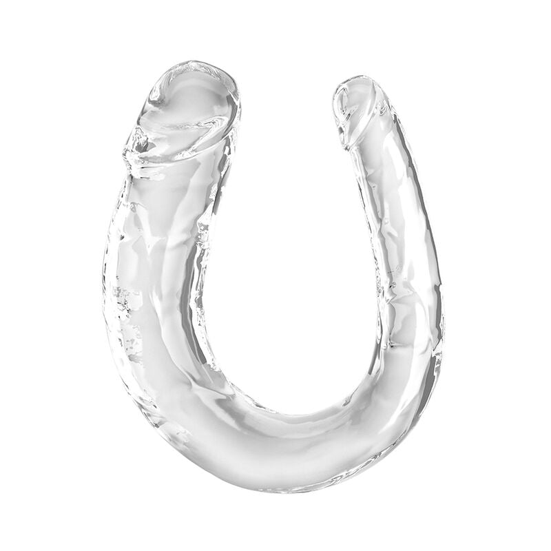 KING COCK - DOUBLE TROUBLE DOUBLE GODEMICHET 33 CM TRANSPARENT
