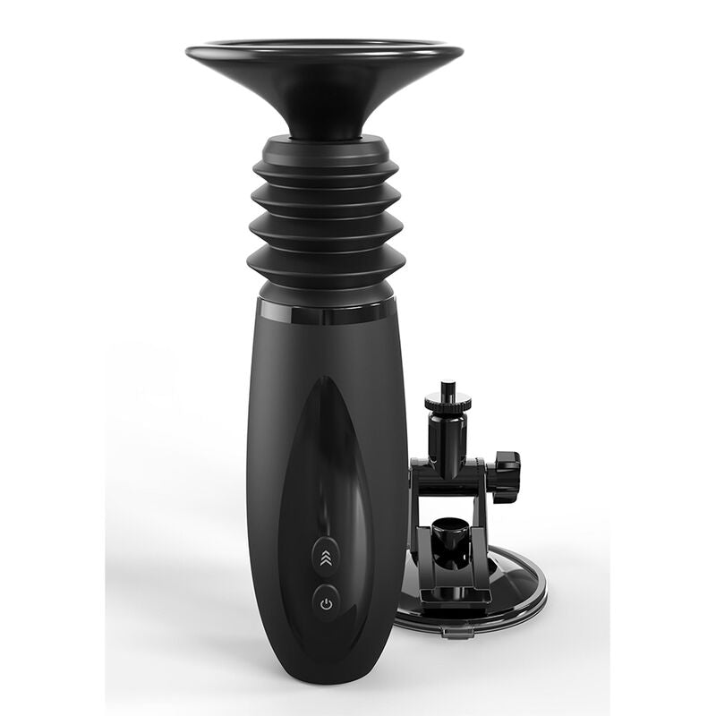 SÉRIE FETISH FANTASY - PINCE POUR GODEMICHET BODY DOCK THRUSTER AVEC 7 MODES DE POUSSE NOIR