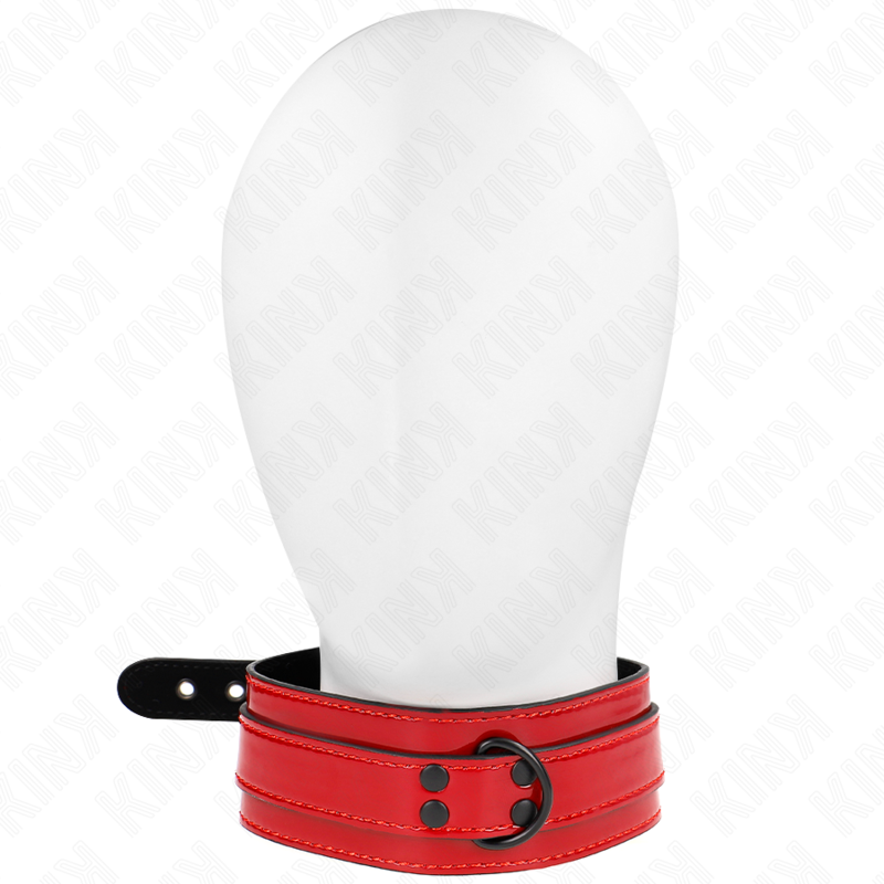 KINK - Регулируемое ожерелье винно-красного цвета, 37,5-49,5 см x 5 см