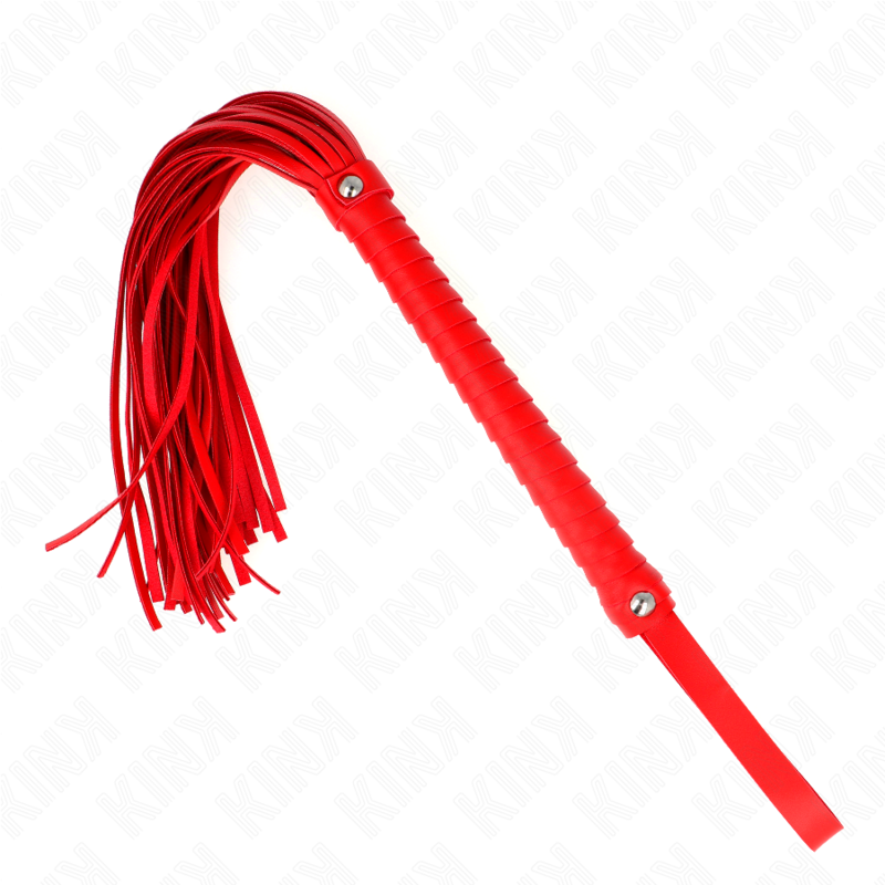 KINK - ZWEEP MET ROOD GESTRUCTUREERD HANDVAT 48,5 CM