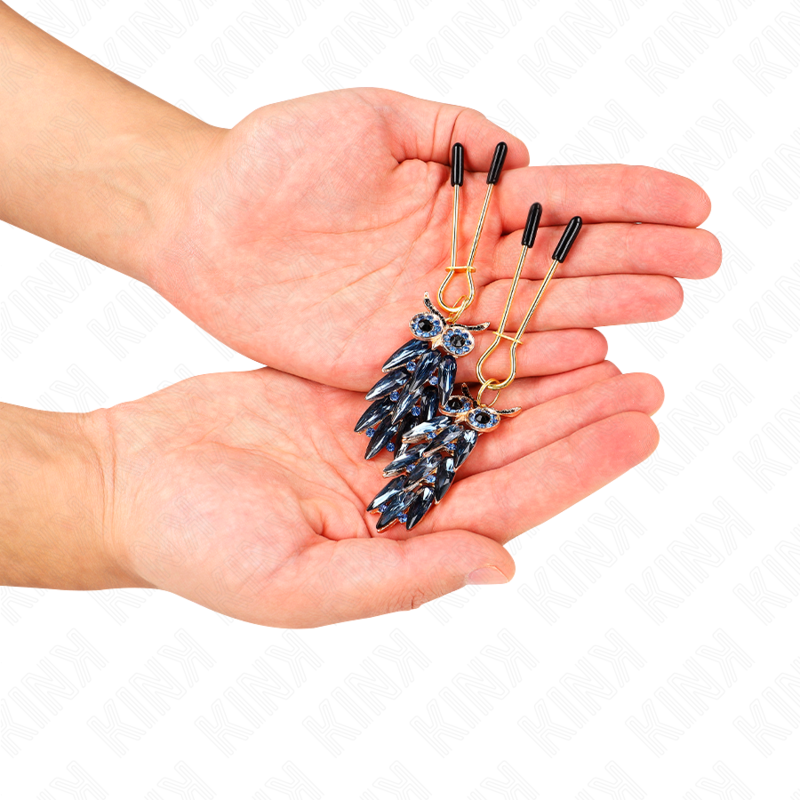 KINK - Кулон-сова, зажимы для сосков, 6 см