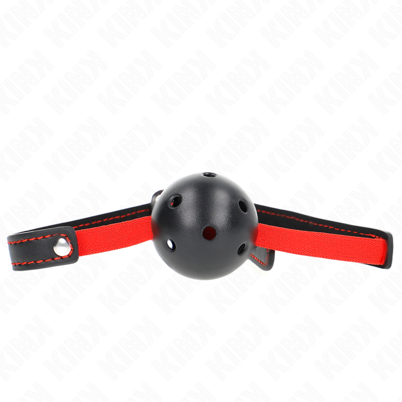 KINK - BÂILLON Creux et rigide de 4,5 cm avec ceinture élastique 56 x 1,5 cm