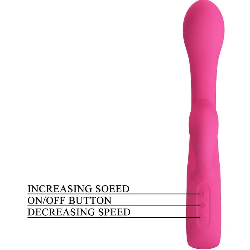 PRETTY LOVE - FRITZ RABBIT VIBRATOR 12 VIBRATIES ROZE