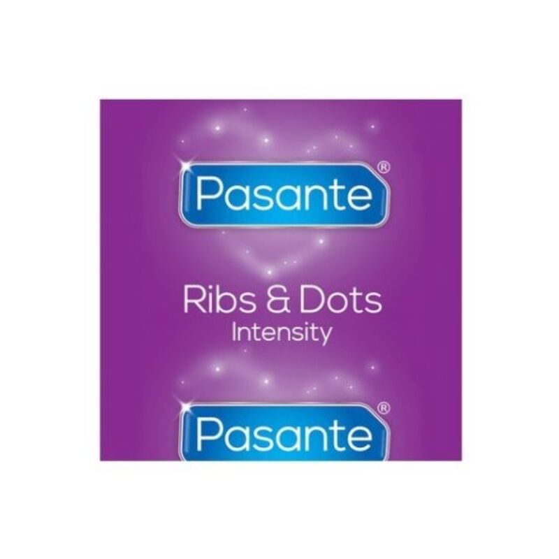PASANTE - RIBS & DOTS INTENSITY CONDOMS 144 EENHEDEN