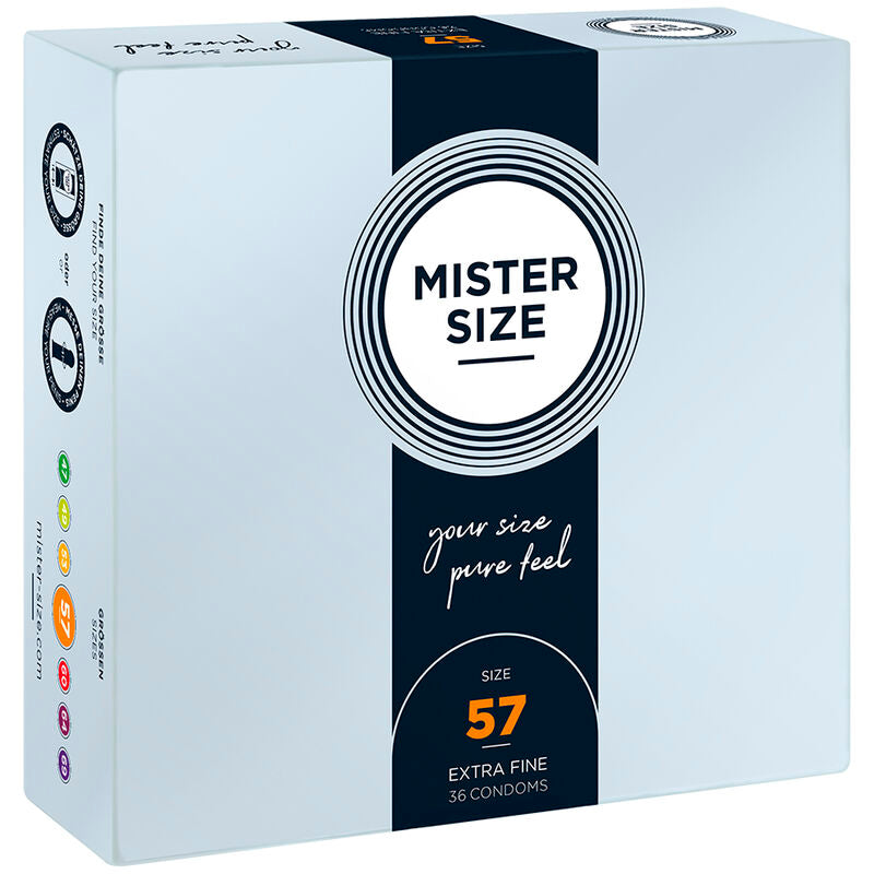 MISTER SIZE - PRÉSERVATIFS TAILLE L 57 MM (36 UNITÉS)