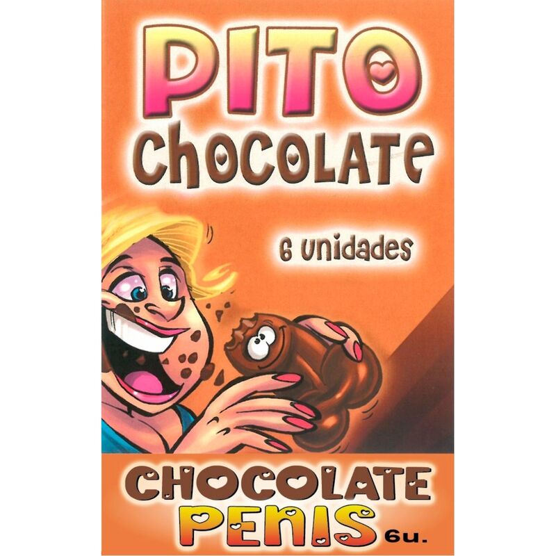 DIABLO PICANTE - DOOS MET 6 PENISVORMIGE CHOCOLADES
