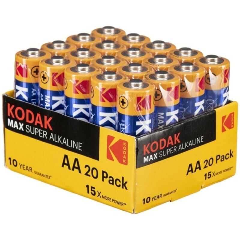 KODAK - MAX ALKALINE BATTERIJ AA LR6 PAK*20 BATTERIJEN