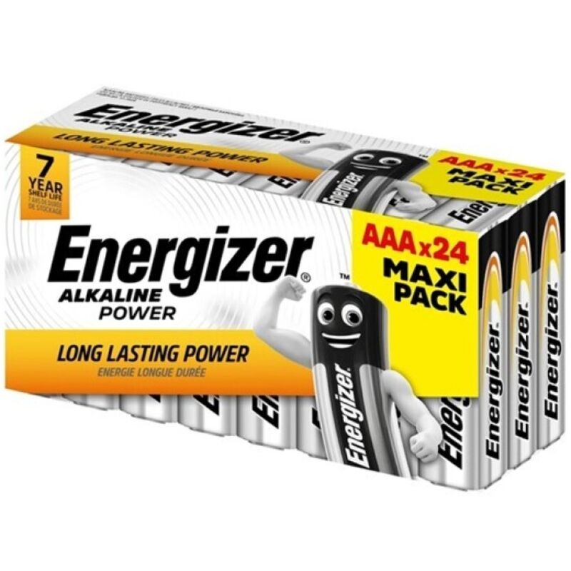 ENERGIZER - PILES ALCALINES AAA LR03 BOÎTE*24 (3 BOÎTES*8 PILES)