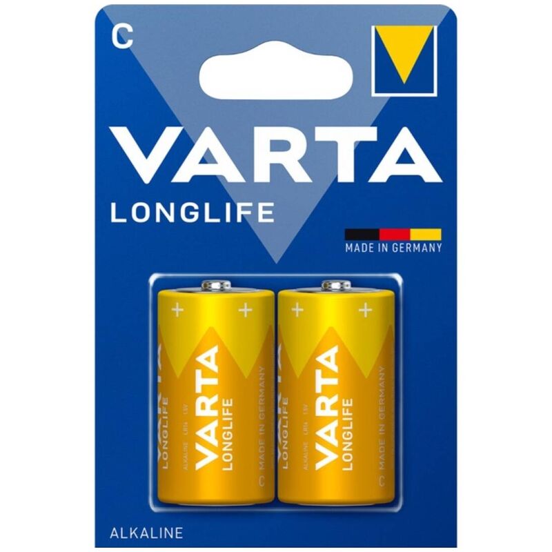 VARTA - LONGLIFE ALKALINE BATTERY C LR14 BLISTER*2