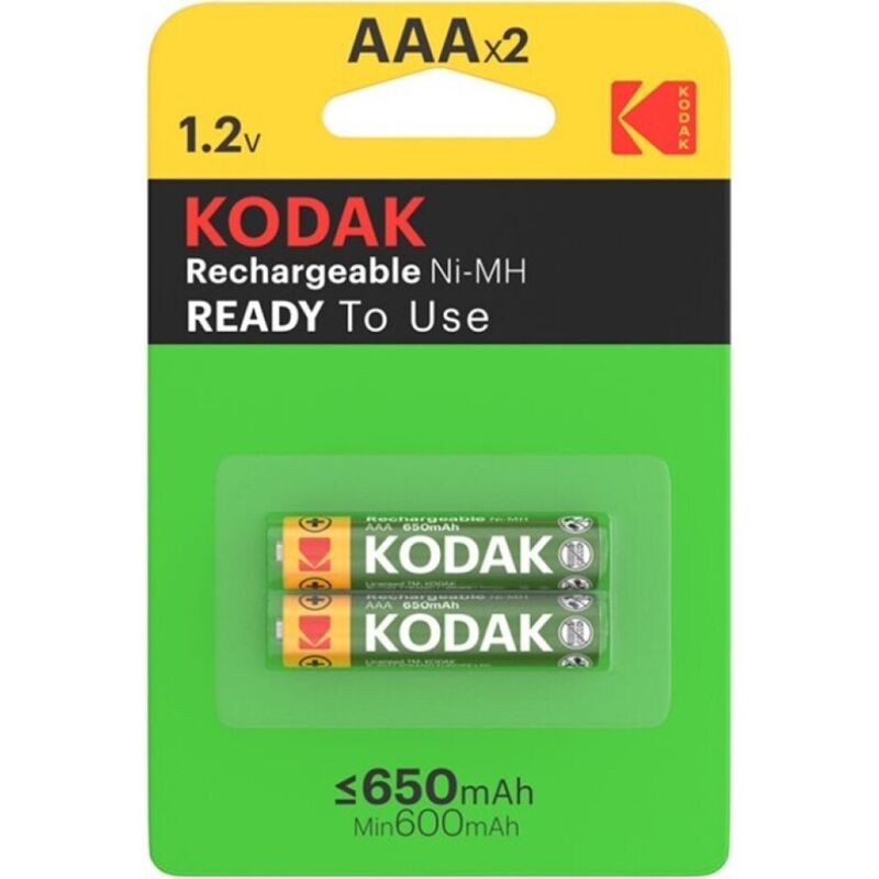 KODAK - OPLAADBARE BATTERIJ HR03 AAA 650mAh BLISTER*2