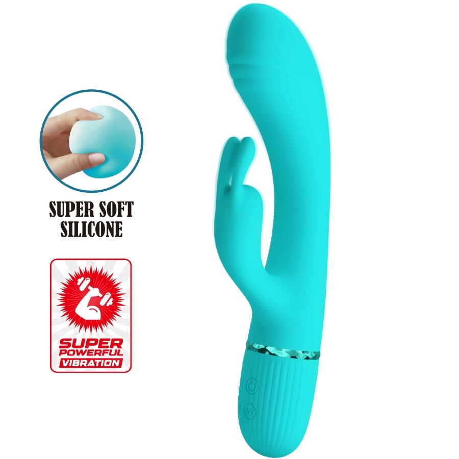 PRETTY LOVE - SCOCCO VIBRATOR KONIJN TURQUOISE
