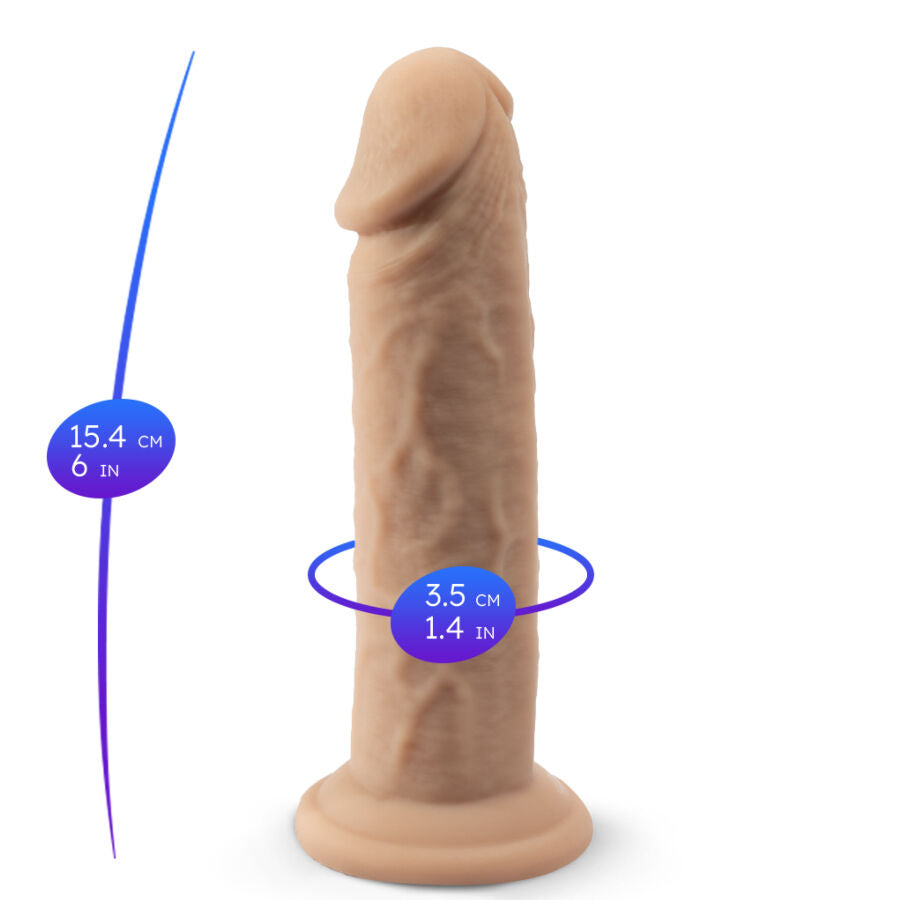 SILEXD - MODÈLE DE PÉNIS RÉALISTE 2 EN SILICONE THERMORÉACTIF 15,4 CM