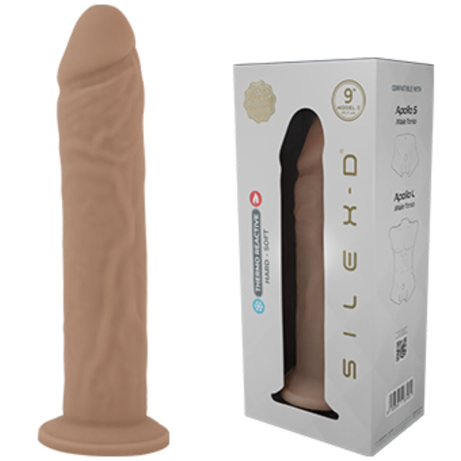 SILEXD - MODÈLE DE PÉNIS RÉALISTE 9 EN SILICONE LIQUIDE 22,8 CM