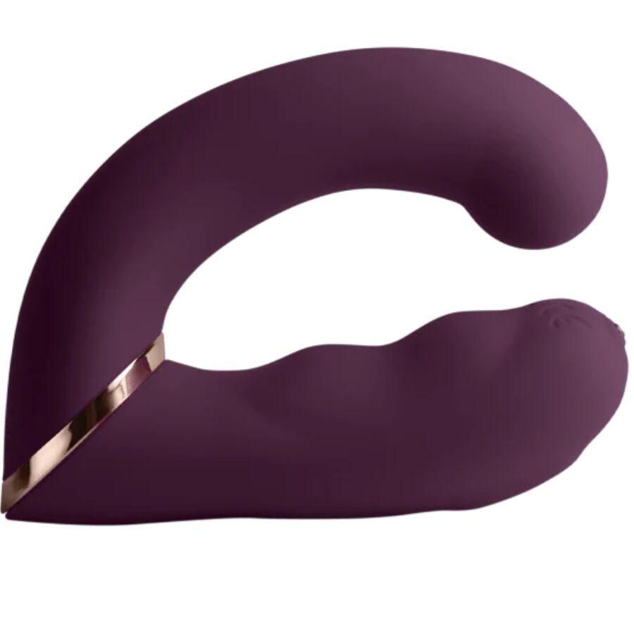 ROCKS-OFF - VIBRATEUR DOUBLE GEMINI STIMULATEUR CLITORIS POINT G VIOLETTE